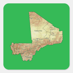 Mali Map Sticker