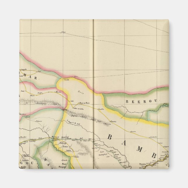 Mali Mauretanien und Burkina, Afrika Magnet (Vorne)