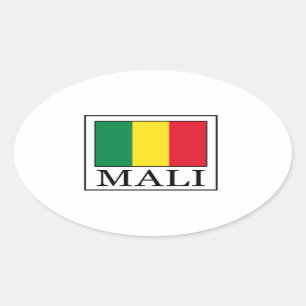 Mali Ovaler Aufkleber