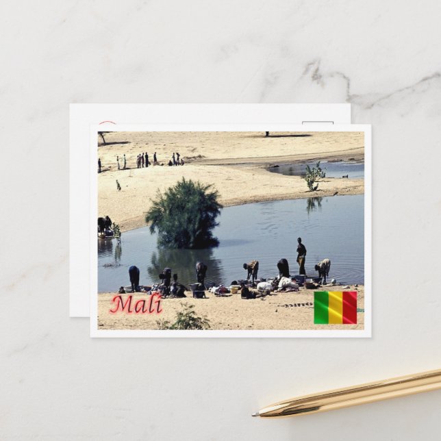 Mali - Panorama - Postkarte (Vorderseite/Rückseite Beispiel)
