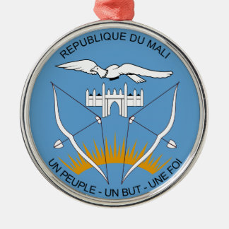 Mali-Wappen Silbernes Ornament