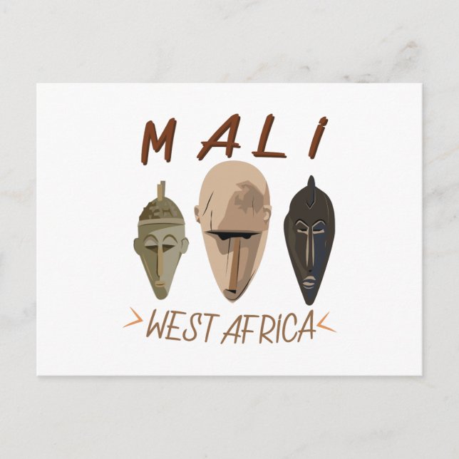 Mali Wesr Afrika Postkarte (Vorderseite)