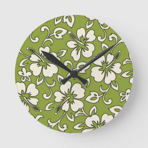 Malia Hibiscus Hawaii Horloges murales