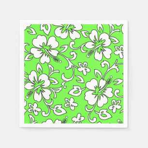 Malia Hibiskus Hawaiian Floral Serviette
