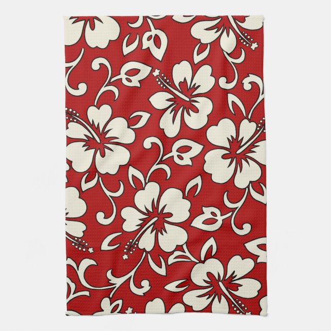 Malia Hibiskus Hawaiian Küchentuch (Vertikal)