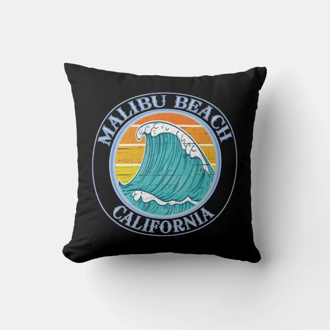 Malibu Beach California Kissen (Vorderseite)