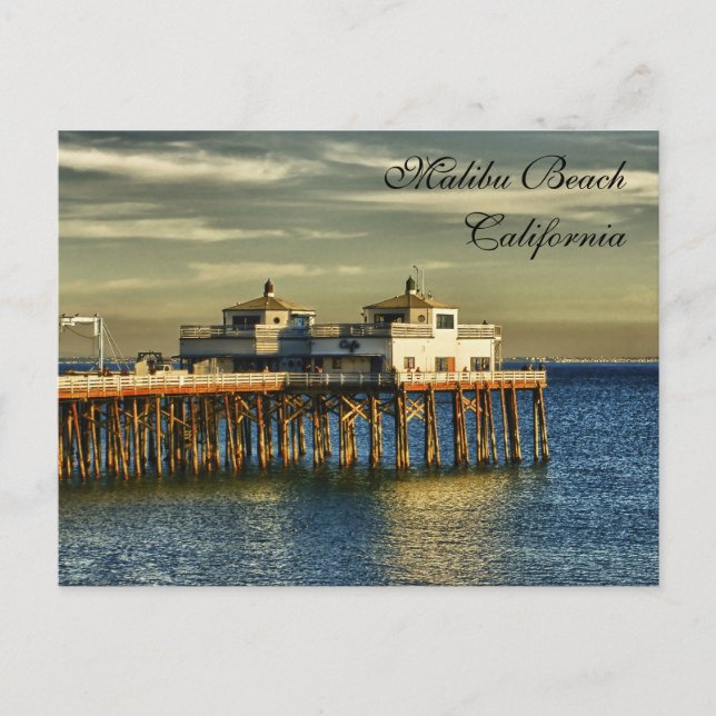 Malibu Beach, Kalifornien Postkarte (Vorderseite)