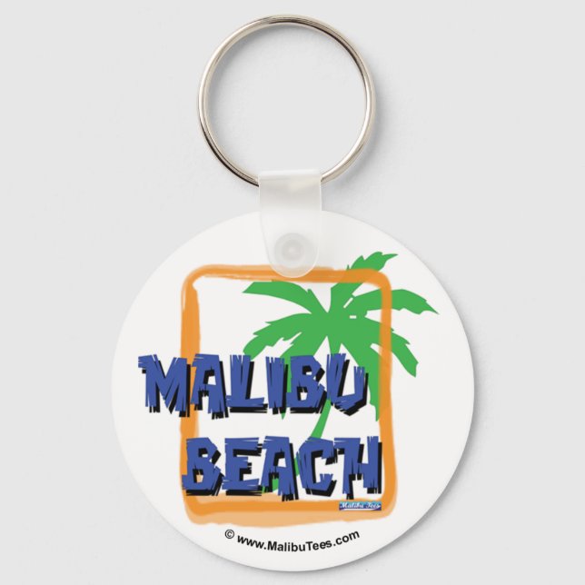 Malibu Beach Palm Tree Schlüsselanhänger (Vorderseite)