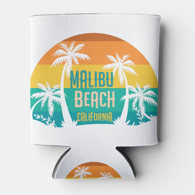 Malibu Beach Retro Dosenkühler (Vorderseite)