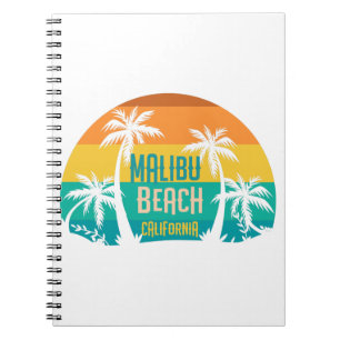Malibu Beach Retro Notizblock