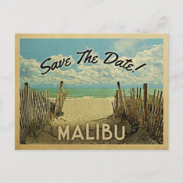 Malibu Beach Vintag Save the Date Ankündigungspostkarte
