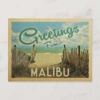 Malibu Beach Vintage Travel