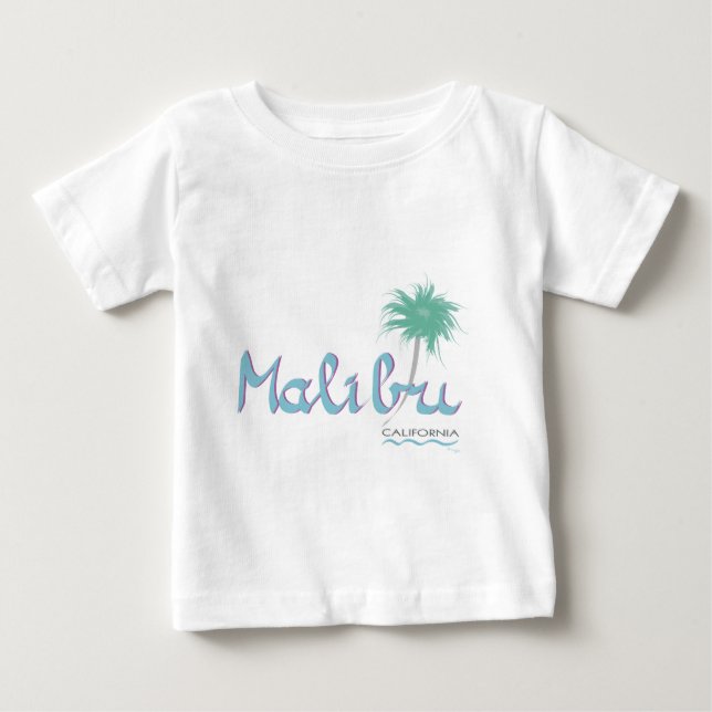 Malibu, CA Niedlich Baby T - Shirt (Vorderseite)