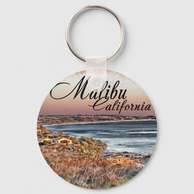 Malibu CA Schlüsselanhänger (Vorderseite)