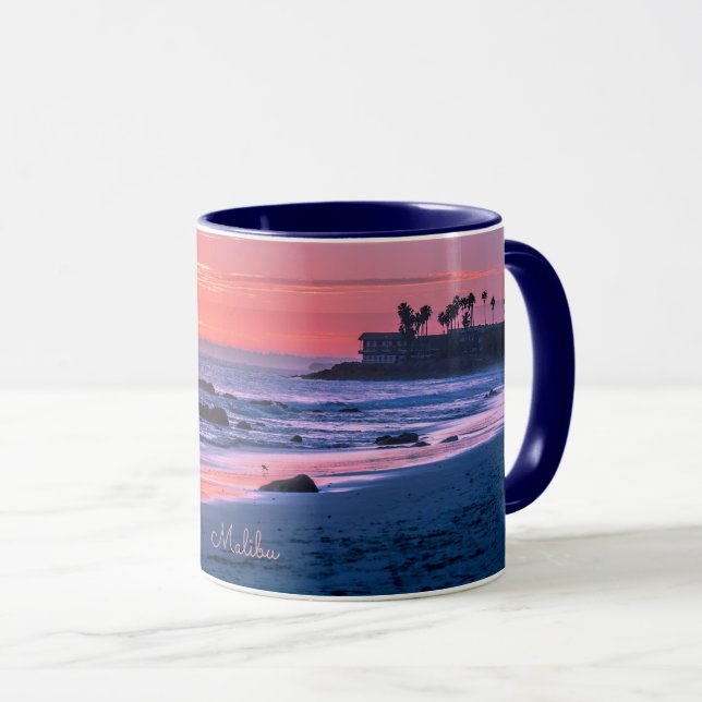 Malibu, CA, schönes landschaftliches Foto, Tasse (VorderseiteRechts)