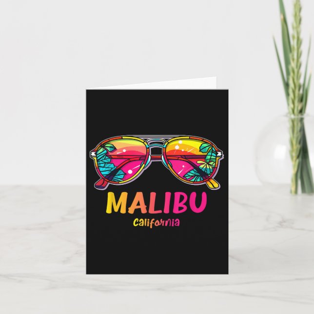 Malibu California Beach Karte (Vorderseite)