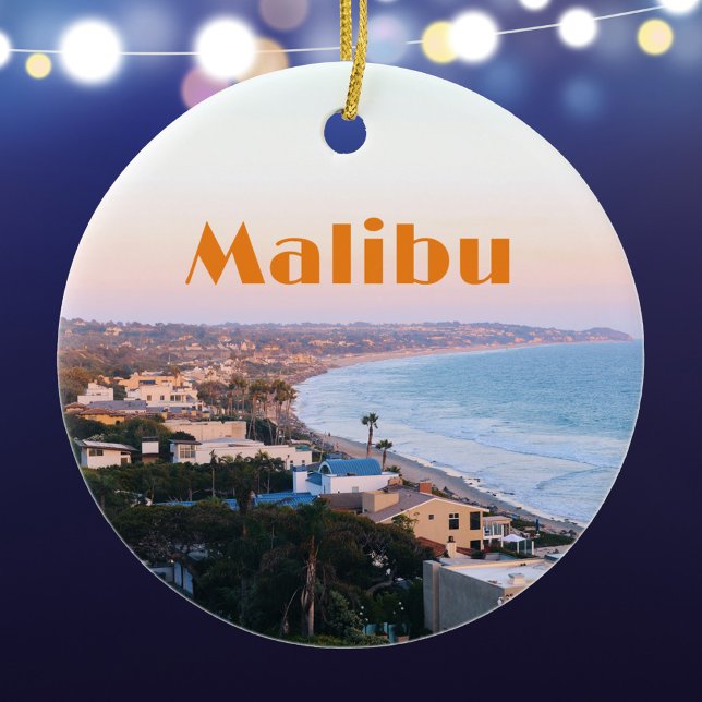 Malibu California Coast Foto Keramik Ornament (Von Creator hochgeladen)