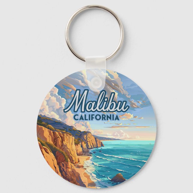 Malibu California Los Angeles El Matador Beach Schlüsselanhänger (Vorderseite)