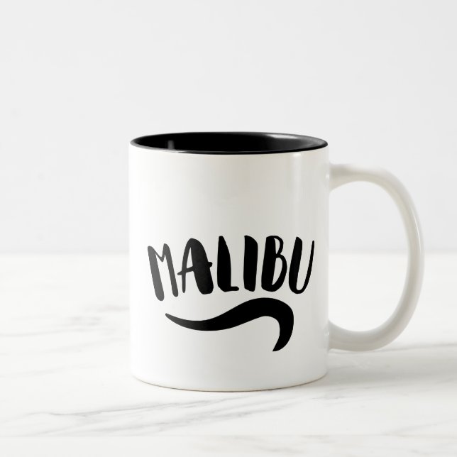 Malibu California Zweifarbige Tasse (Rechts)