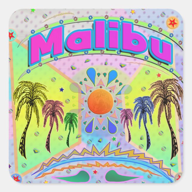 Malibu Calm Desire Sticker (Vorderseite)