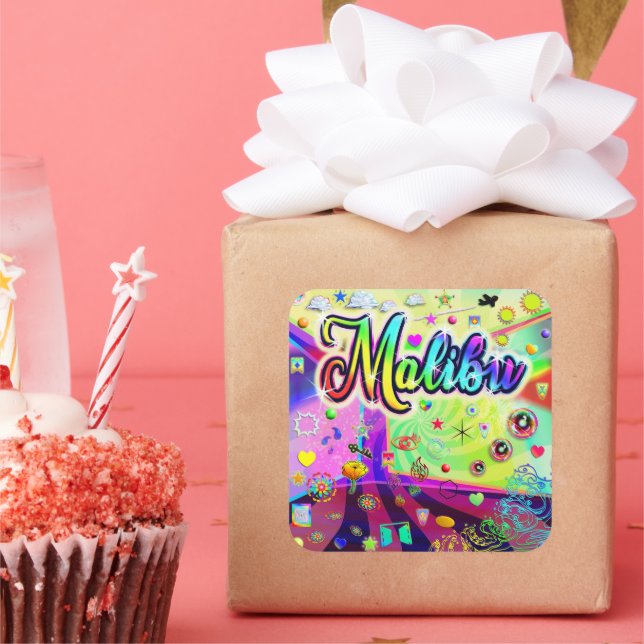 Malibu Cool Energy Aufkleber (Party)