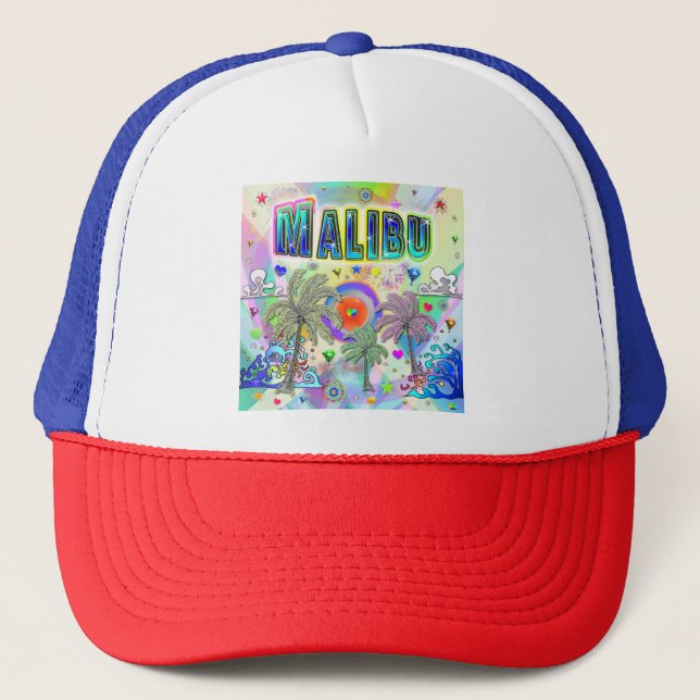 Malibu Deep Dream Hat Truckerkappe (Vorderseite)