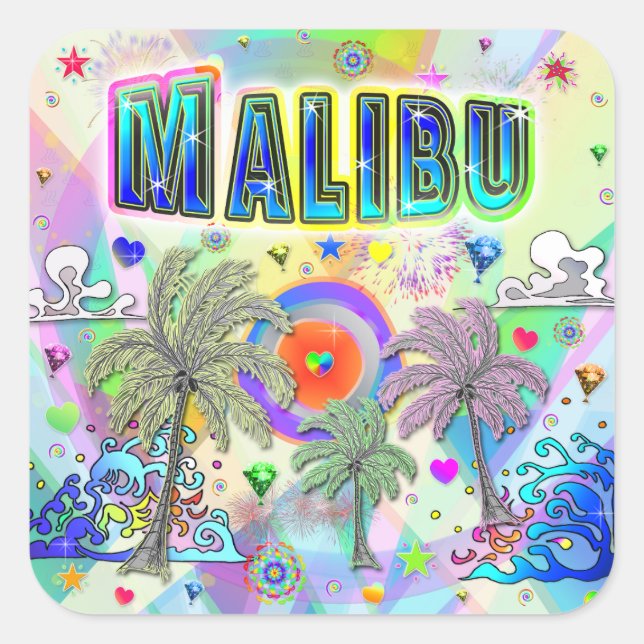 Malibu Deep Dream Sticker (Vorderseite)