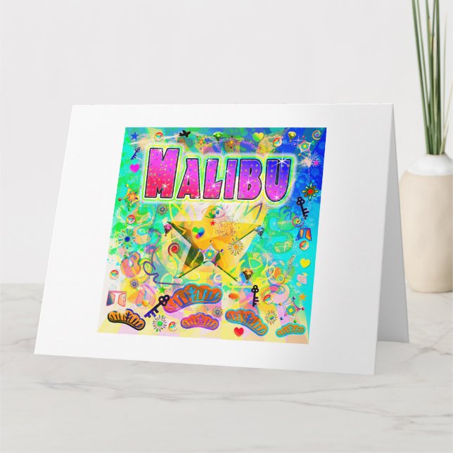 Malibu Epoch Hour Grußkarte Karte (Vorderseite)