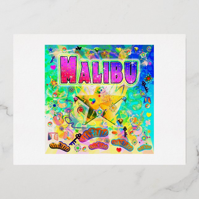 Malibu Epoch Hour Postkarte (Vorderseite)
