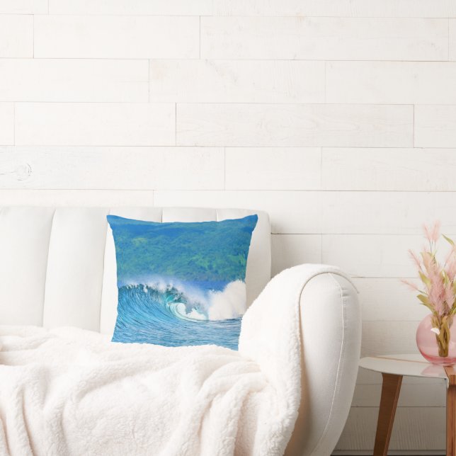 Malibu Gem Fiji Wave Cotton Pillow Kissen (Liege)
