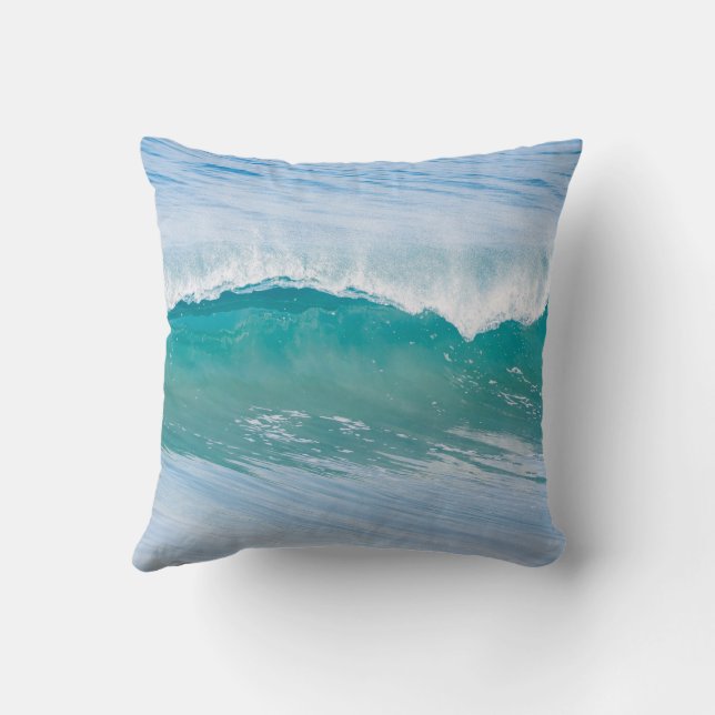 Malibu Gem Ocean Wave Cotton Pillow Kissen (Rückseite)