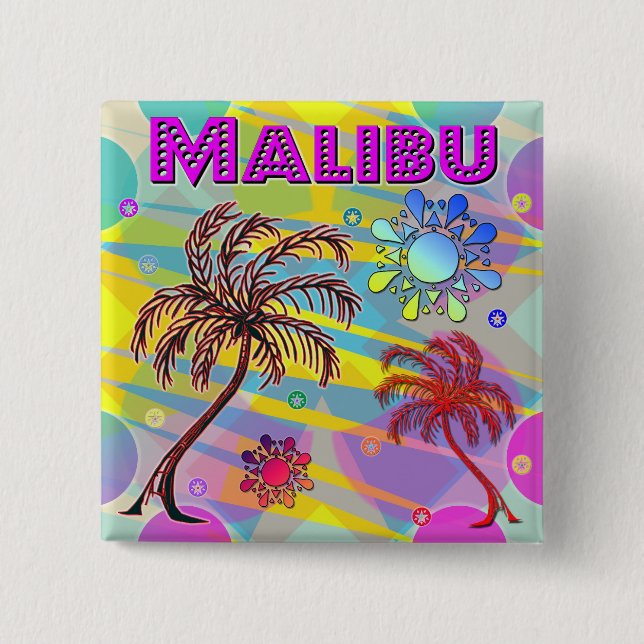 Malibu Happy and Hope Button (Vorderseite)
