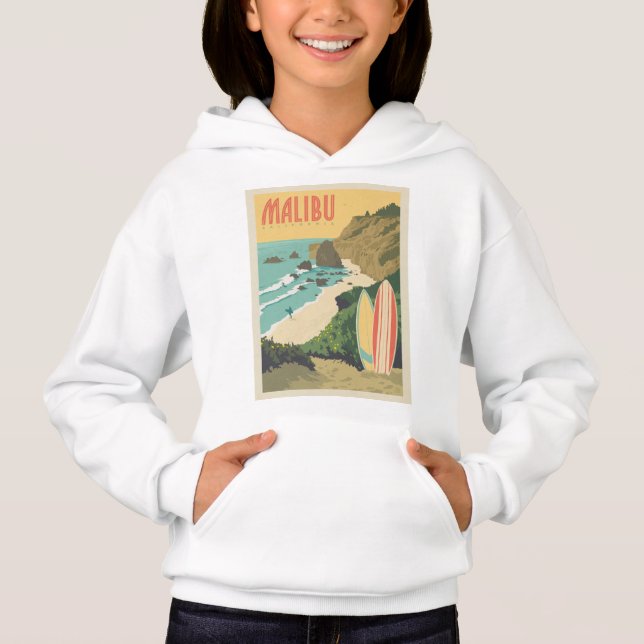 Malibu, Kalifornien Hoodie (Vorderseite)