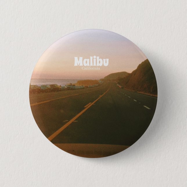 Malibu, Kalifornien Roadtrip  Button (Vorderseite)