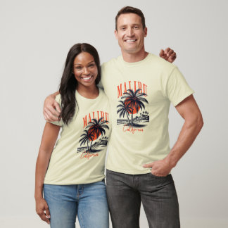 Malibu Kalifornien Sonnenuntergang T-Shirt
