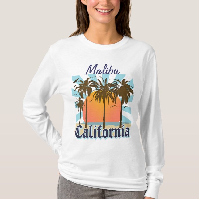 Malibu Kalifornien T-Shirt (Vorderseite)