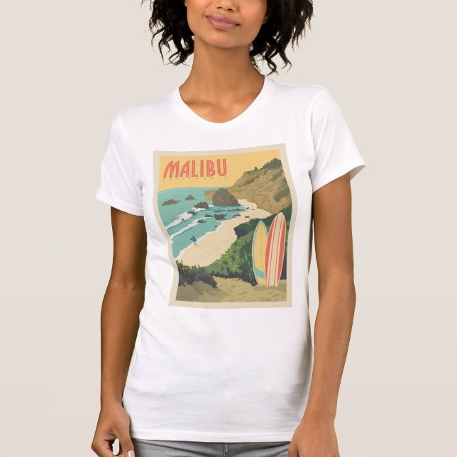 Malibu, Kalifornien T-Shirt (Vorderseite)
