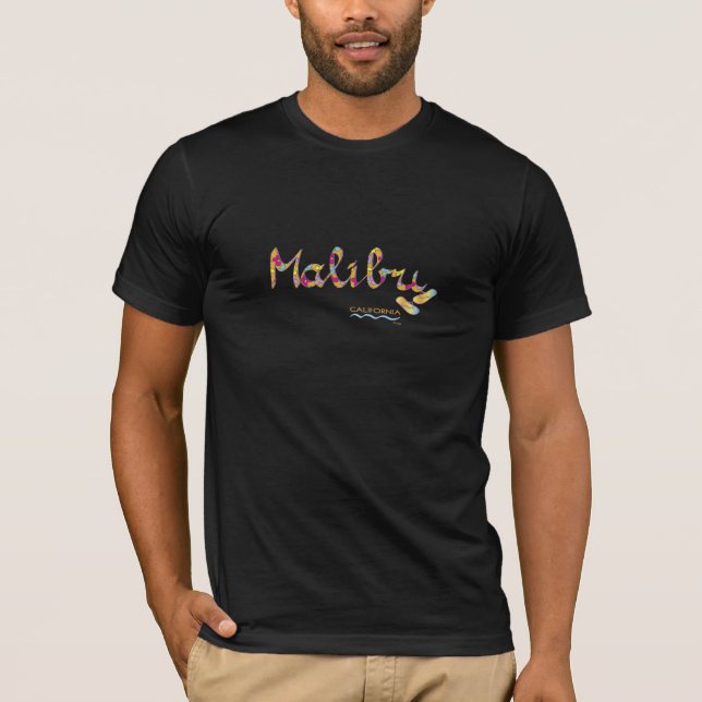 Malibu, Kaliforniens Schwarzer T - Shirt (Vorderseite)