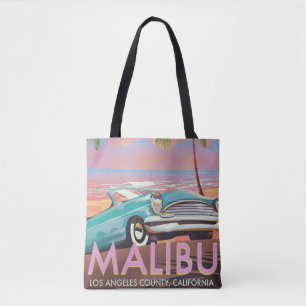 Malibu, Los Angeles, Kalifornien Reiseplakat Tasche