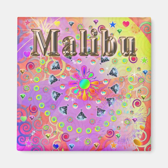 Malibu Lucky Golden Magnet (Vorne)