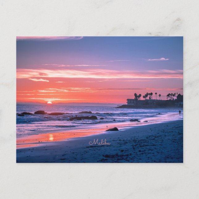 Malibu, malerisches Foto CA Postkarte (Vorderseite)