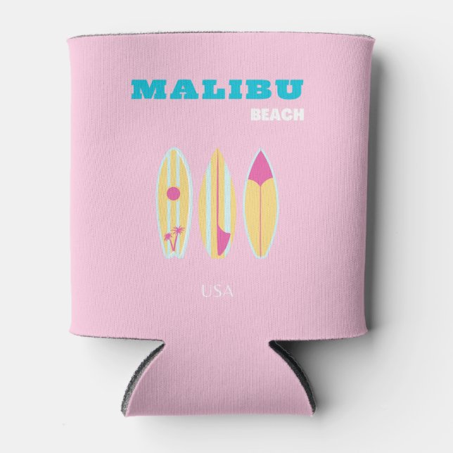 Malibu, Malibu Beach, Preppy, Preppy Girl, Pink Dosenkühler (Vorderseite)