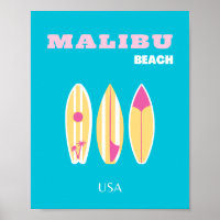 Malibu, Malibu Beach, Tropical, Preppy, Preppy Art