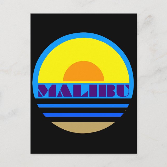 MALIBU POSTKARTE (Vorderseite)