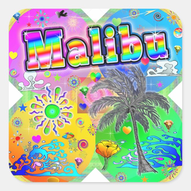 Malibu Quadro Seasons Aufkleber (Vorderseite)