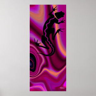 Malibu Salamander Print (violett/magenta) Poster