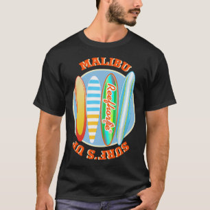 Malibu Surfen Auf T-Shirt
