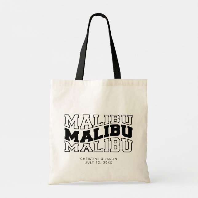 Malibu Wedding Welcome Tasche Wedding Bag (Rückseite)