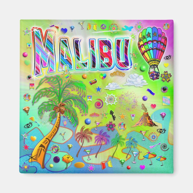Malibu Zeitlose Melodie Magnet (Vorne)