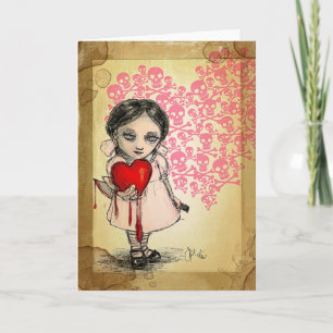 Malicious Valentine Girl Feiertagskarte